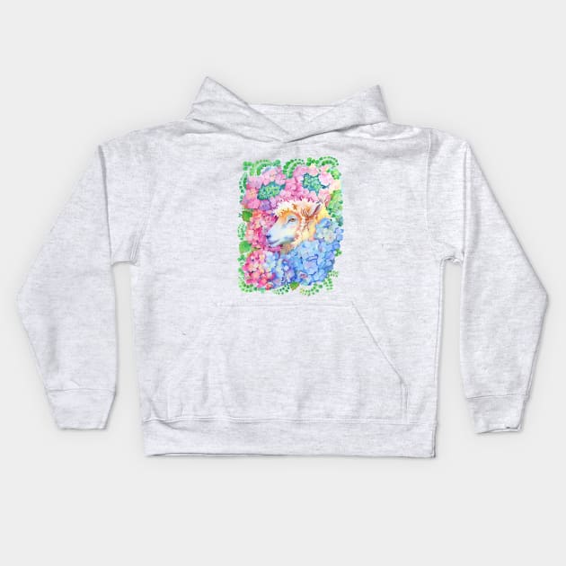 Year of the Sheep Kids Hoodie by annabucciarelli